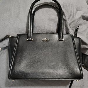kate spade Black Leather Satchel - Structured Top-Handle Bag